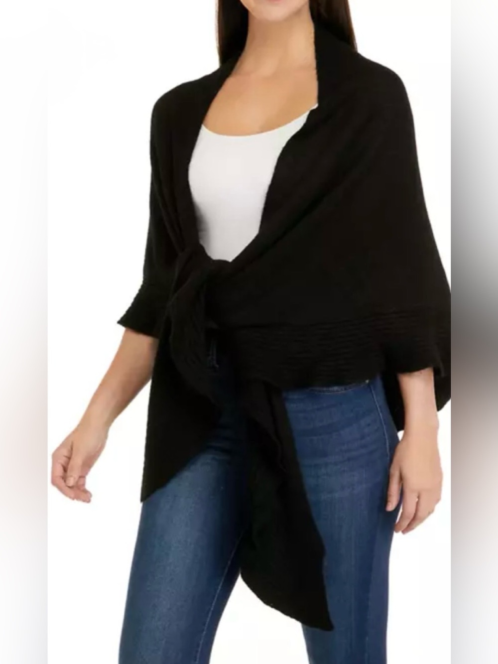 Lilly Pulitzer Women’s Zaynie Sweater Wrap Black One Size OS